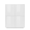 Aparador Moderno Branco para Cozinha Sala de Estar Moderno 100x40cm Judy Saldos