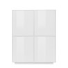 Aparador Moderno Branco para Cozinha Sala de Estar Moderno 100x40cm Judy Saldos