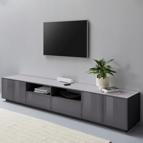 Design moderno stand TV sala de estar 260cm Breid Report Promoção