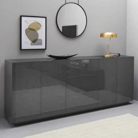 Aparador de cozinha 220cm móveis de sala de estar design moderno Lonja Report
