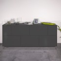 Aparador Armário de Cozinha Sala de Estar com 200cm Moderno Lopar Report Escolha