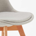 Cadeiras almofada tecido Design escandinavo Tulip Nordica Plus
