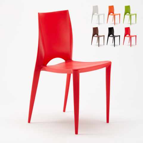 Cadeira Moderna Empilhável para Cozinha Bar e Restaurante Color Promoção