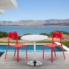 Mesa Redonda Branca com 2 Cadeiras 70x70cm Parisienne Long island Estoque
