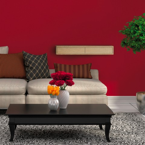 Prateleira de parede com 2 gavetas sala de estar design moderno Domino Maxi