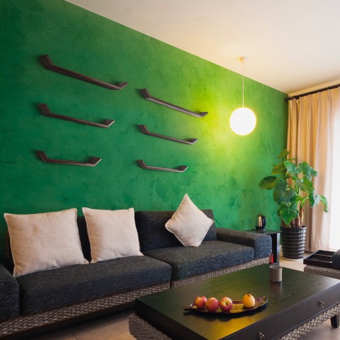 Conjunto de 3 prateleiras de parede para sala de estar prateleira de parede moderna Barchetta