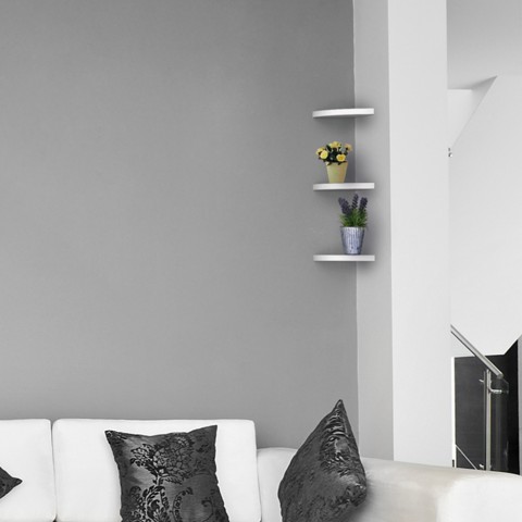 Prateleira de parede de canto prateleira de parede sala de estar design moderno Angolo