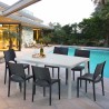 Conjunto de Mesa retangular Branca com  6 Cadeiras 150x90 Summerlife Escolha
