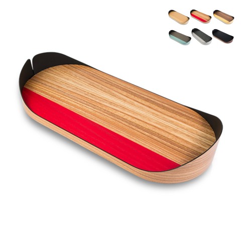 Bandeja de serviço de mesa de cozinha de madeira de design moderno Nelumbo M