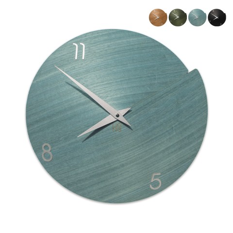 Relógio de parede de madeira de desenho magnético redondo Números Vulcano Promoção