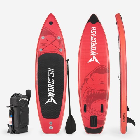 Stand Up Paddle para Adultos Prancha Insuflável SUP  10'6" 320cm, Red Shark Pro Promoção