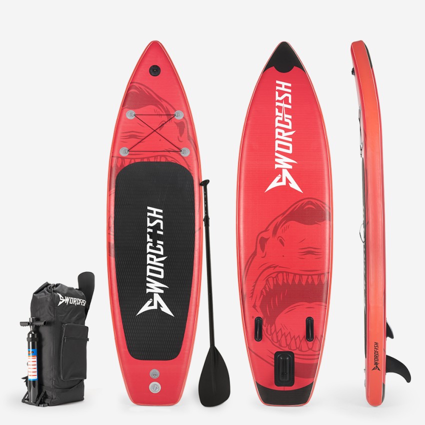 Stand Up Paddle para Adultos Prancha Insuflável SUP  10'6 320cm Red Shark Pro Promoção
