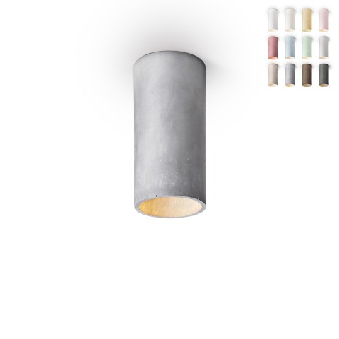 Lâmpada de teto cilíndrico suspenso 13 cm design moderno Cromia