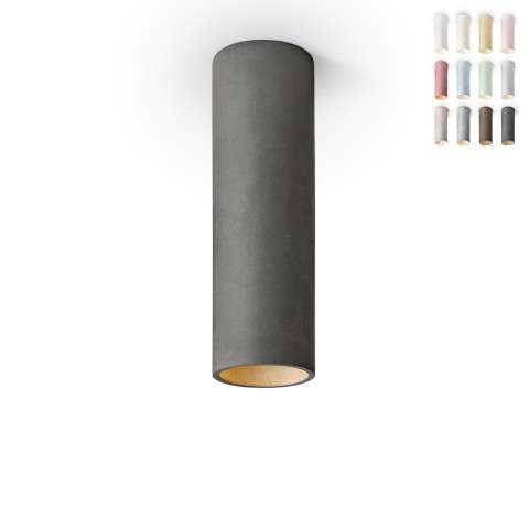 Lâmpada de teto cilíndrico suspenso 20 cm design moderno Cromia