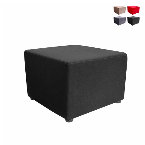 Poucher quadrado estofado de tecido de design modular Sala de espera Viajante Promoção