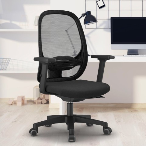 Cadeira de escritório smartworking malha respirável ergonômica Easy
