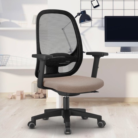 Cadeira de escritório smartworking poltrona ergonômica com malha respirável Easy T