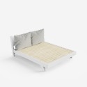 Cama de casal Moderna c/Almofadas e Estrutura 160x190 Rust Características