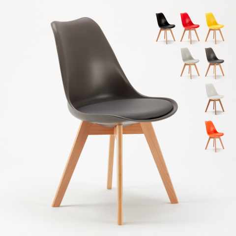 20 Cadeiras Com Almofada Design Escandinavo Tulip Nordica