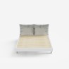 Cama de casal Moderna c/Almofadas e Estrutura 160x190 Rust Preço