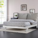 Cama de casal Moderna c/Almofadas e Estrutura 160x190 Rust Estoque