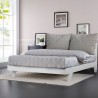 Cama de casal Moderna c/Almofadas e Estrutura 160x190 Rust Estoque