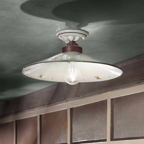 Lâmpada de teto de cerâmica luz de teto design vintage clássico Asti PL