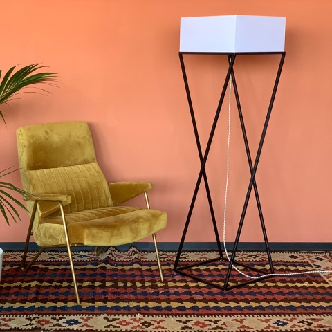 Lâmpada de assoalho da sala de estar de design minimalista moderno em ferro Dubai