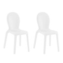 2 Cadeiras Modernas para Esplanadas Varanda Bar Café Jardim Chloé Oferta