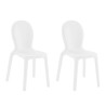 2 Cadeiras Modernas para Esplanadas Varanda Bar Café Jardim Chloé Oferta