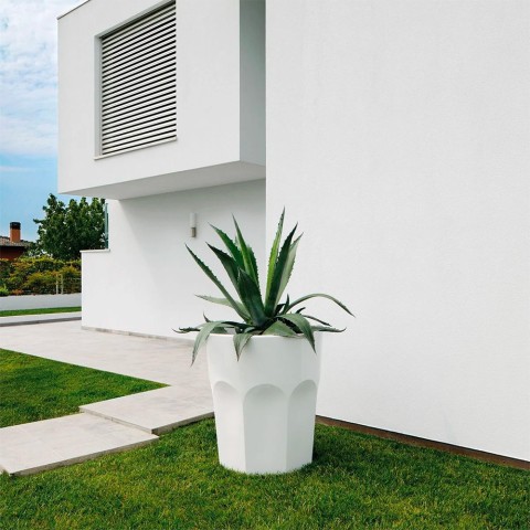 Vaso de Plantas Moderno Elegante Branco Cubalibre Promoção