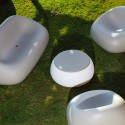 Cadeira de Jardim Moderna Elegante Confortável Branca Gumball P1 