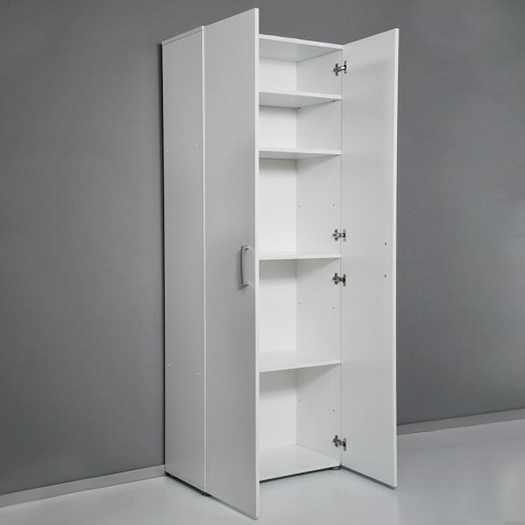 Roupeiro de sala multiuso 5 quartos design moderno em branco KimSpace 5WS