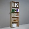 Estante madeira 5 Compartimentos Prateleiras Ajustáveis Sala de estar Escritório Kbook 5SS Promoção