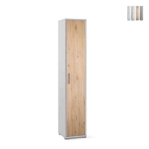 Porta de armário móvel coluna 5 compartimentos de design moderno polivalente Kara Promoção