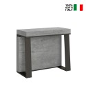 Mesa de Jantar ou Cozinha Moderna Metal Cinzenta 90x40-288cm Asia Concrete Venda