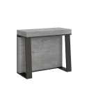 Mesa de Jantar ou Cozinha Moderna Metal Cinzenta 90x40-288cm Asia Concrete Oferta