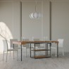 Mesa Moderna Elegante Sala de Madeira 90x40-196cm Plano Small Oak Saldos