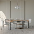 Mesa de Jantar de Madeira Moderna Elegante 90x40-300cm Plano Fir Promoção