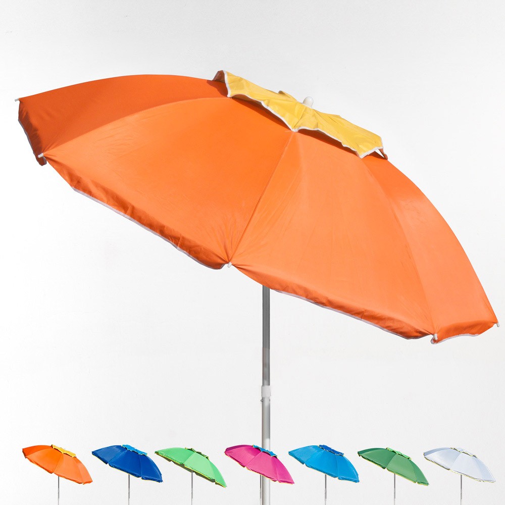 Guarda-sol de Alumínio à Prova de Vento e com Proteção UV 180cm Corsica