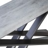 Mesa Cinzenta Extensível Moderna Elegante 90x40-300cm Diago Premium Concrete Saldos