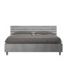 Cama de Casal Dupla Moderna com Armazenamento 160x190cm Ankel Concrete Oferta