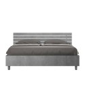 Cama de Casal Dupla Cinzenta Moderna com Armazenamento 160x190cm Ankel Nod Concrete Oferta