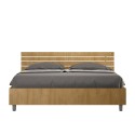 Cama Dupla de Madeira 160x190cm Moderna Elegante Durável Ankel I Oak Oferta