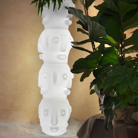 Vaso de Plantas Luminoso Slide Design Étnico Moderno Threebù Pot Light