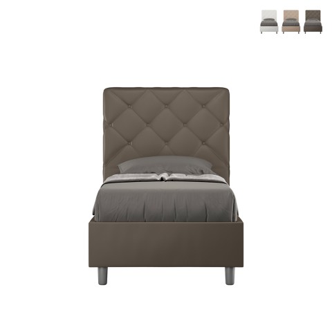 Contêiner acolchoado cama de solteiro 80x190cm quarto de criança Priya S