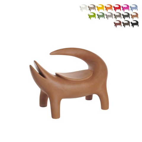 Cadeira Slide Design Moderno Étnico para Casa e Instalações Kroko