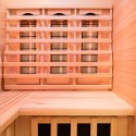 Sauna de 2 ou 3 Lugares de Madeira Moderna Infravermelhos Económica Eficiente Apollon 2C Medidas