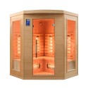 Sauna Finlandesa de 3 ou 4 Lugares de Madeira Moderna Infravermelhos Apollon 3C Venda