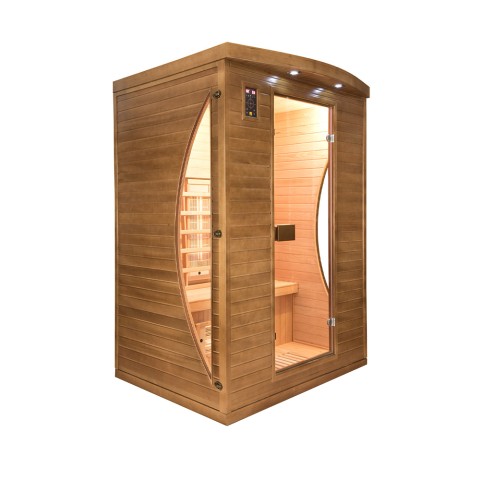 Sauna em casa infravermelha finlandesa 2 lugares Dual Saudável Spectra 3
